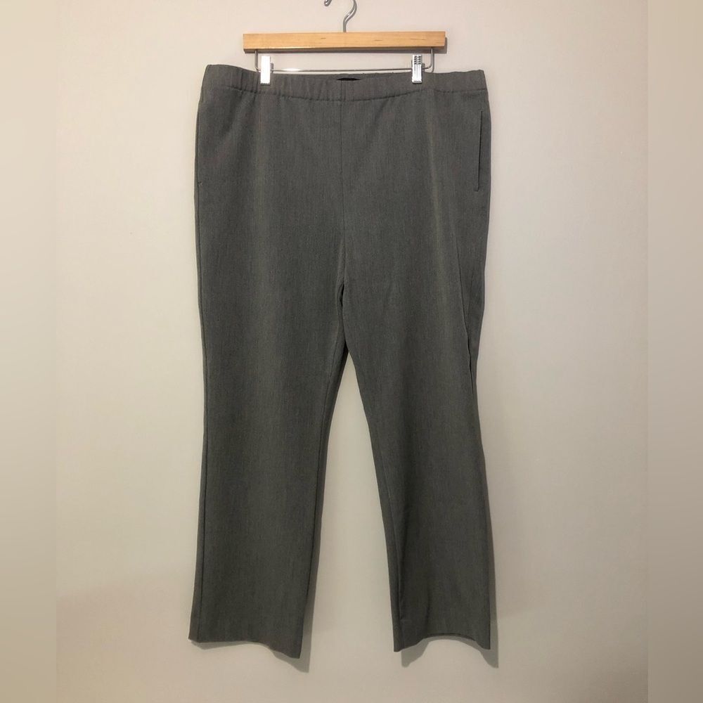 Ann Taylor Grey Stretch Pants Size 14 With Side Pockets